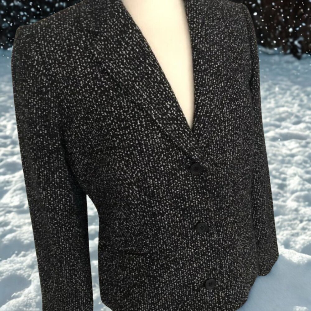 Jennifer Moore Bl/Wh Blazer
